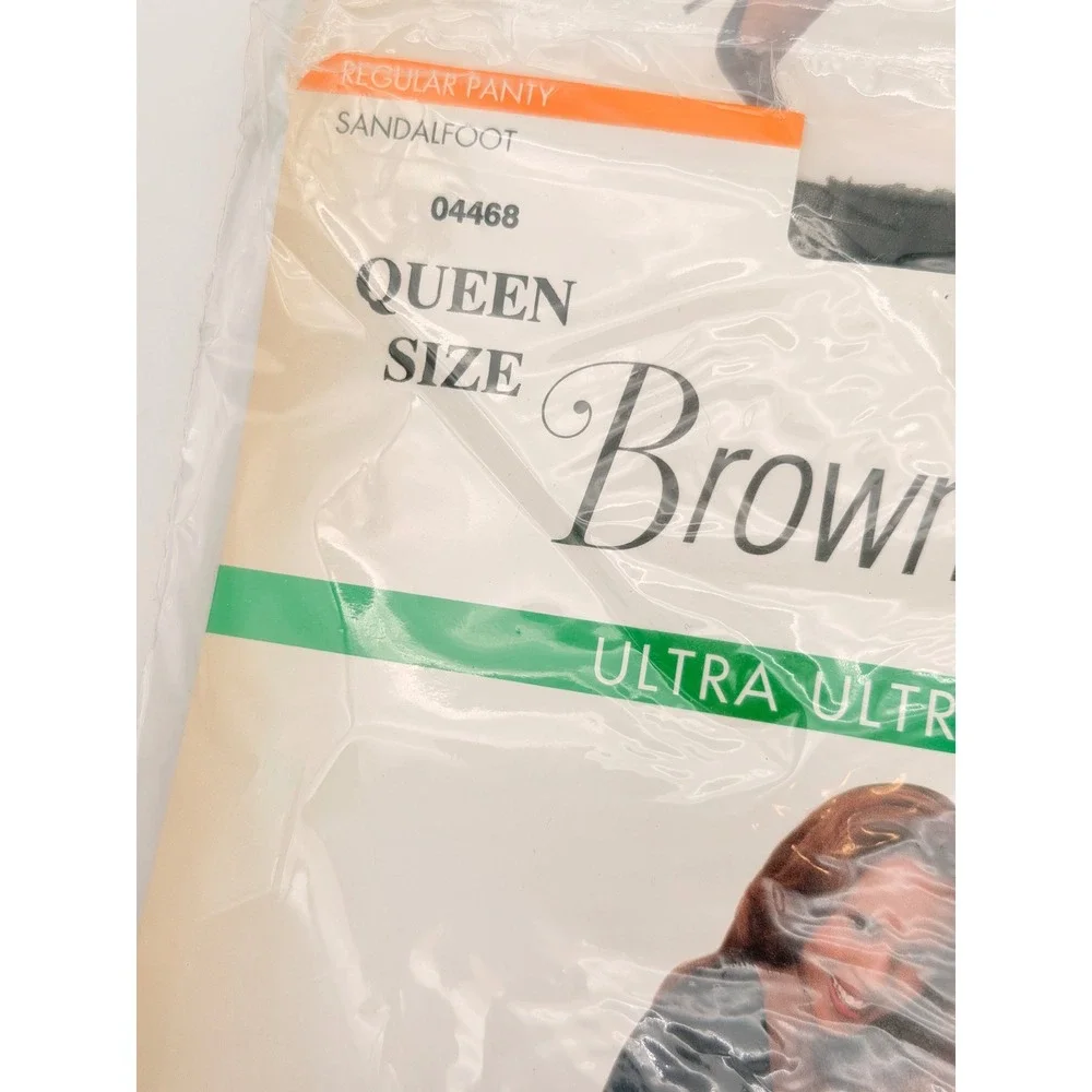 Brown Sugar by Leggs Ultra Ultra Sheer Pantyhose 2pk Off Black Queen XL 04468